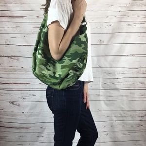 Camouflage Green Hobo Purse Multicolored Green